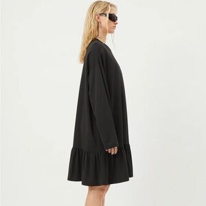 Weekday Erina Long Sleeve Dress Black - M